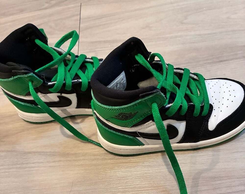 Nike Air Jordan 1 Retro High OG Lucky Green Size 8C Toddler